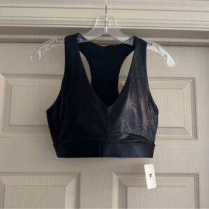 Fabletics Shimmer Black Sports Bra